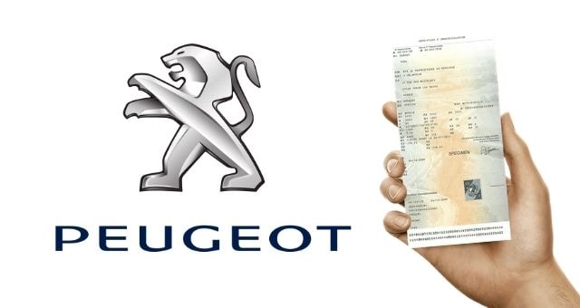 Carte grise Peugeot