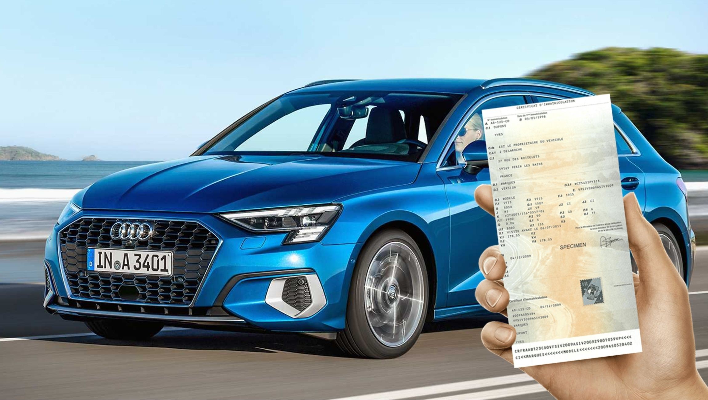 Carte grise Audi A3