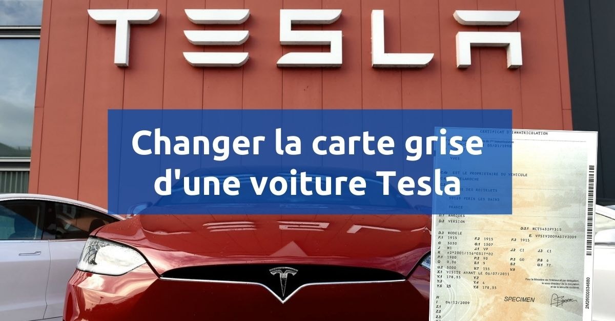 Prix de la carte grise d'une Tesla