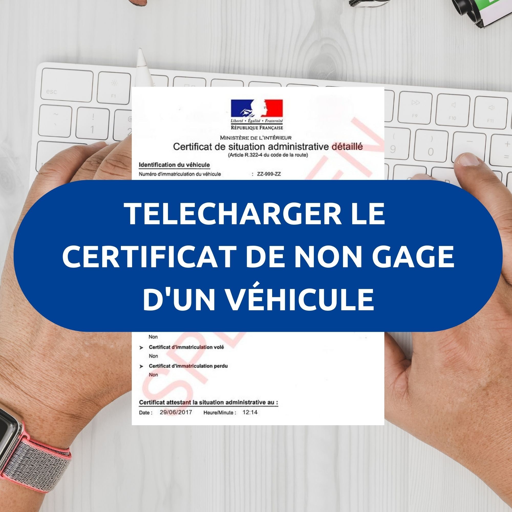 Certificat de non gage