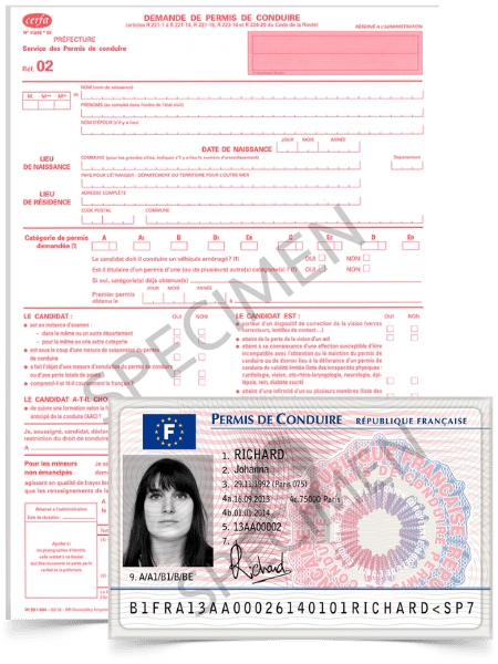 Obtenir le numéro NEPH d'un permis de conduire